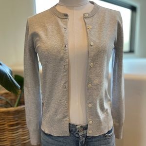 J Crew Lightweight Cardigan - Heathered Gray, Size XS